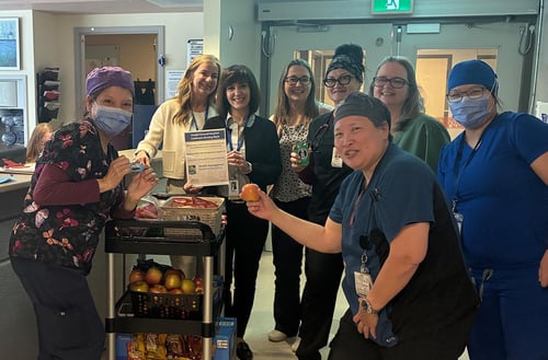 Nursing at Guelph General Hospital enjoying the Snack Cart as part of National Nursing Week 2026.