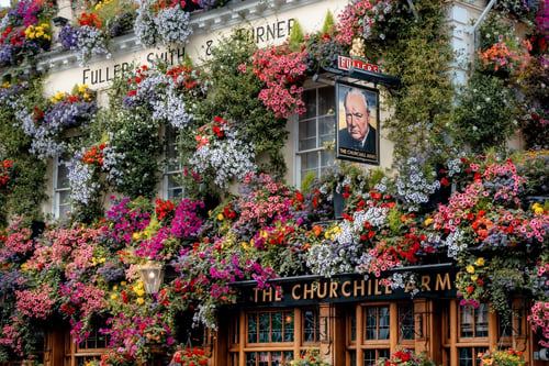 The Churchill Arms, Pub and Thai Food in Kensington, West London