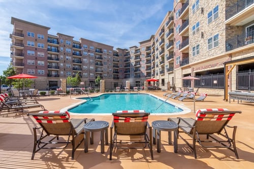 Swimming Pool at Carson Street Towers in Overland Park, KS