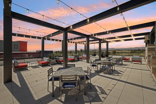Rooftop Area at Panorama in Oxnard, California