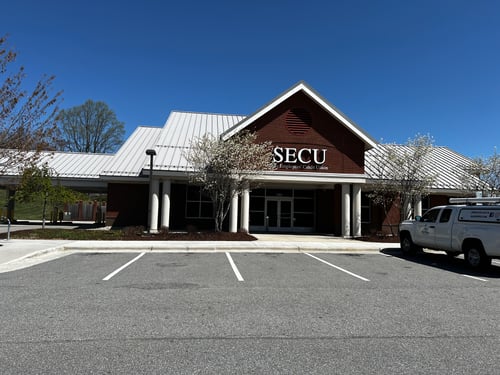Outside view of the State Employees' Credit Union Sparta branch