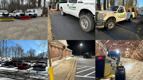 collage of work vehicles