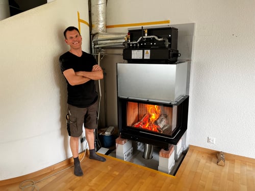 Brunner Kaminkessel - Hybrid mit Gasheizung