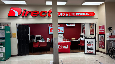 Direct Auto Insurance storefront located at  1314 W Adams Ave, Temple