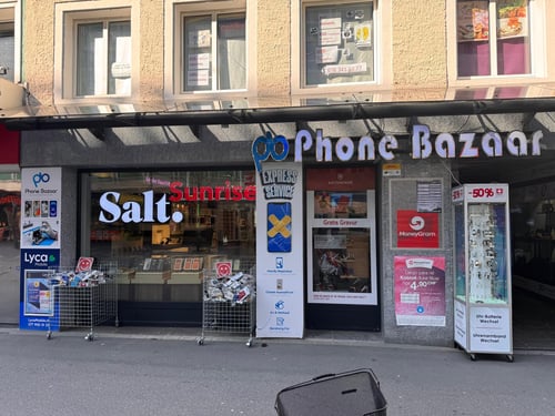 Handy Reparatur Olten – Phonebazaar Shop mit Zubehör, Express Service und Gravur