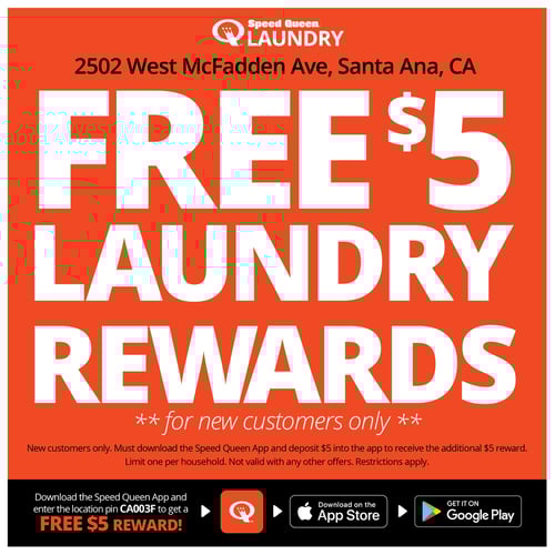 Free $5 Laundry Rewards