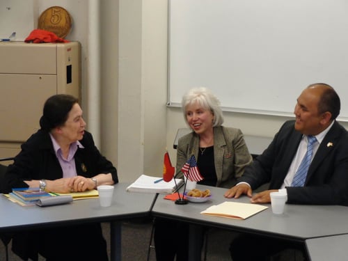 Interpreter for business meeting.