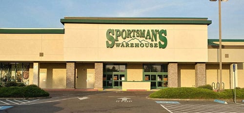 The front entrance of Sportsman's Warehouse in Albany