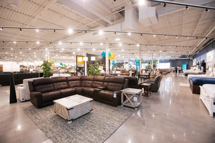 Sunset Hills Slumberland Furniture leather sectional