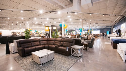 Sunset Hills Slumberland Furniture leather sectional