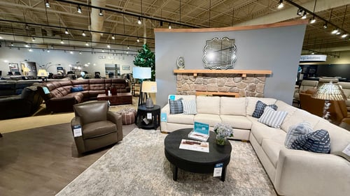 Flexsteel sectional at Slumberland Furniture Champaign.