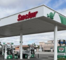 Sinclair Gas Station Fueling Island