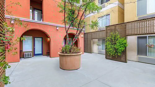 Apartment Complex at Atrium Garden Apartment Homes, San Jose