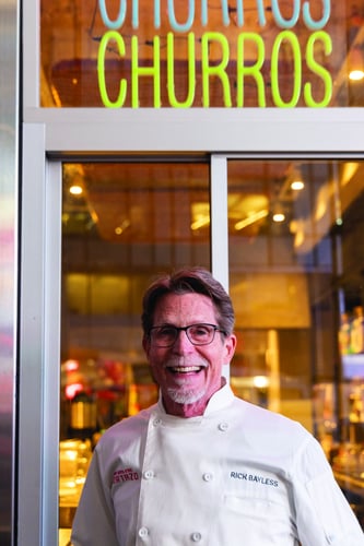 Chef Rick Bayless at Caesars Palace Mexican Restaurant Tortazo in Las Vegas