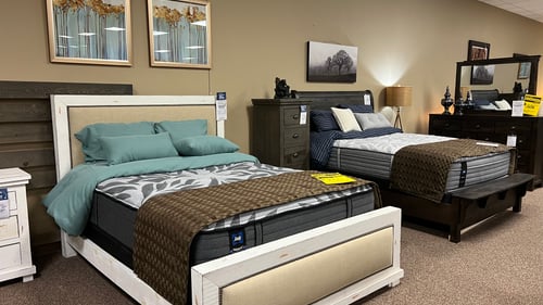 Willow bed at Slumberland Furniture Store in Grand Rapids,  MN