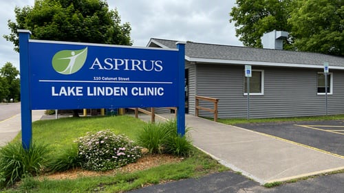 exterior photo of Aspirus Lake Linden Clinic