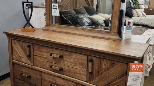 Tomah Slumberland Furniture dresser and mirror