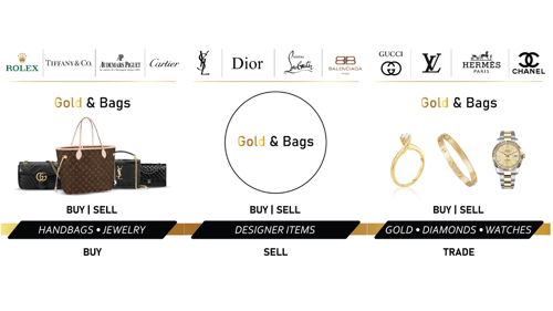 "Gold and Bags Pawn Shop provides a comprehensive range of services including pawns, buying, and selling luxury items. Conveniently located at 973 W Commercial Blvd, Fort Lauderdale, we specialize in pawning and selling high-end products like Rolex watches, gold, jewelry, diamonds, and designer handbags. Our luxury pawn shop is dedicated to helping you maximize the value of your possessions by offering cash for your used items, including Rolexes, gold, handbags, and more. At Gold and Bags, we offer a diverse selection of accessories from renowned brands such as Louis Vuitton, YSL, Chanel, Gucci, and more. Each item in our inventory is a guaranteed 100% genuine product from top designer brands and luxury watchmakers."