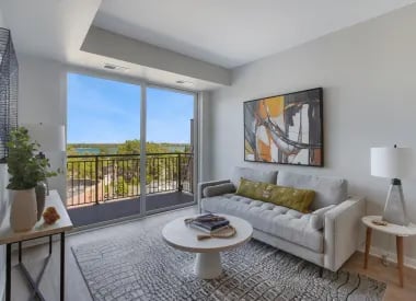 Living Area at The Mezz at West Lake Quarter in Minneapolis, MN