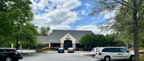 Outside view of the State Employees' Credit Union Zebulon branch