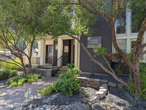 Leasing office at Falls on Clearwood Apartments in Richardson, TX 75081