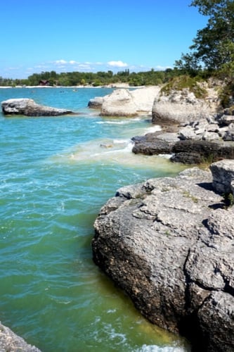 Steep Rock Beach Manitoba Canada
