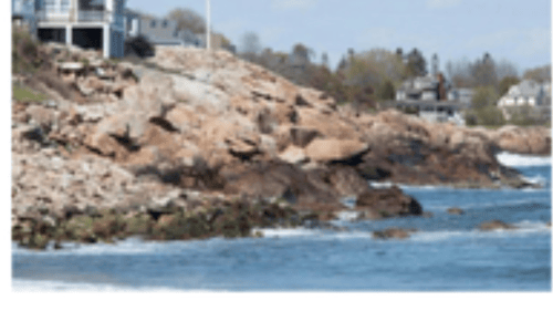 rocky waterfront in York Beach
