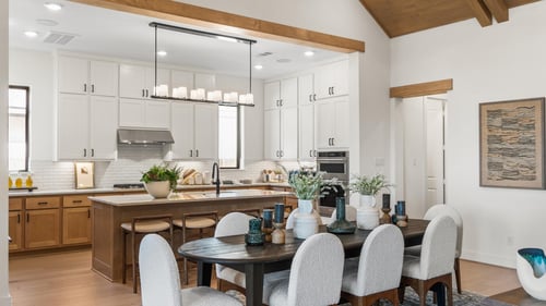 Chef-inspired kitchen with casual dining space