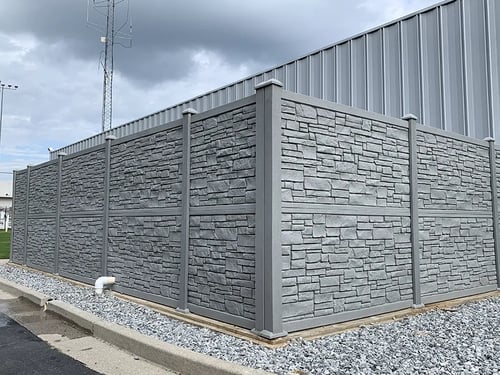 Stone wall fencing