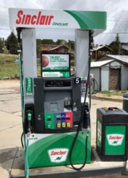 Sinclair Gas Station Fueling Island