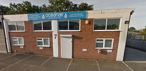 The front of Crawley Oceanair building.