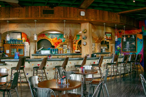 Inside view of Pizza Oven at Kemah Boardwalk