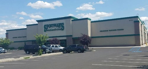 The front entrance of Sportsman's Warehouse in Spokane