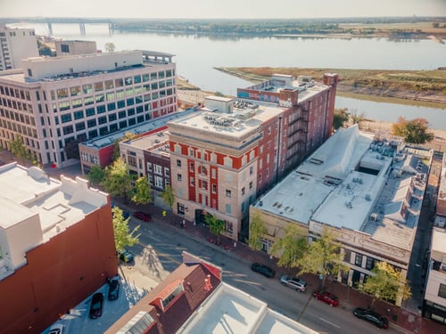 Aerial Exterior View at 99 Front, Memphis, 38103