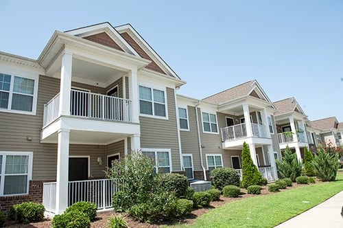 Private Balcony at The Enclave at Pamalee Square Apartments, Fayetteville
