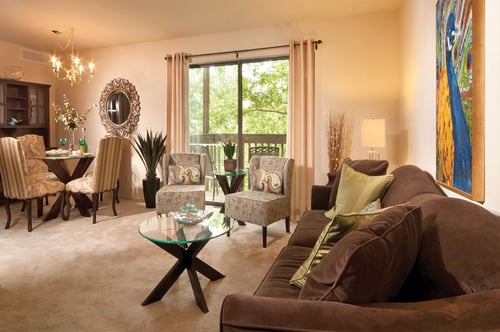 Living Room at Mansfield Woods Apartments in Essex, MD 21221