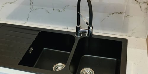 Black kitchen sink