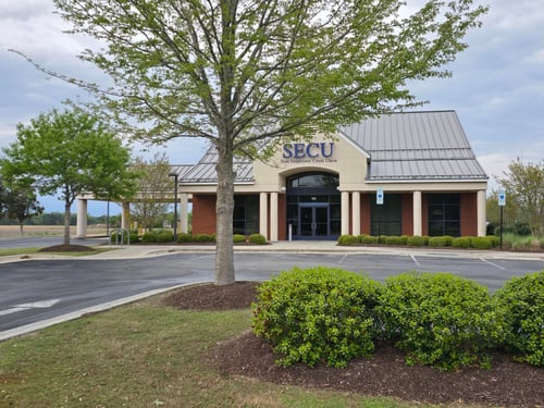Outside view of the State Employees' Credit Union Trenton branch