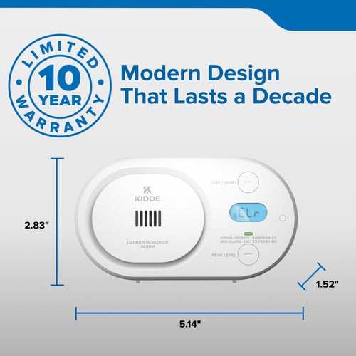 Modern design that lasts a decade with a 10 year warranty.