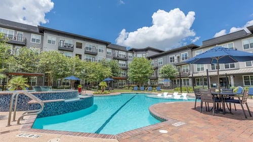 Sparkling Pool at Highline Urban Lofts, Cypress, Texas