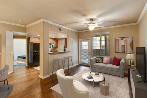 Living Area With Kitchen at Superstition Canyon
