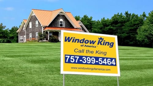 Window King of America yard sign
