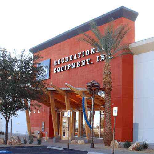 The front of the REI store in Las Vegas, Nevada
