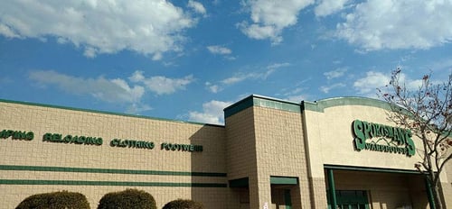 The front entrance of Sportsman's Warehouse in Wilmington