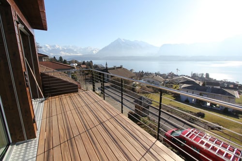 Balkon aus Holz