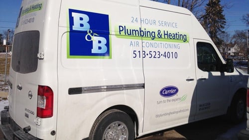 B&B Plumbing & Heating Service Vehicle