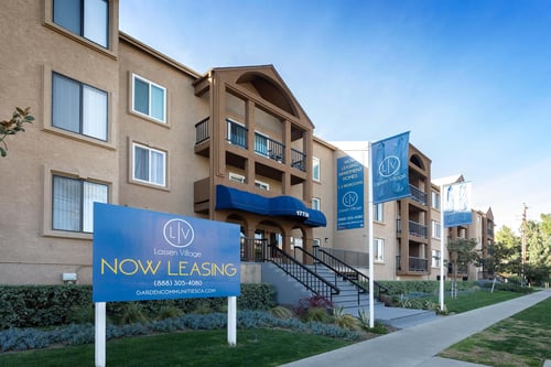 Apartment Building of Lassen Village in Northridge, CA