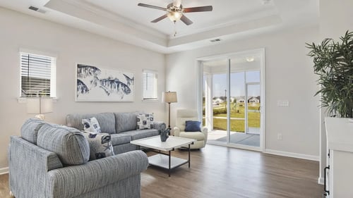 Living Room at Stepping Stone at Bridgewater Apartments, Little River, SC