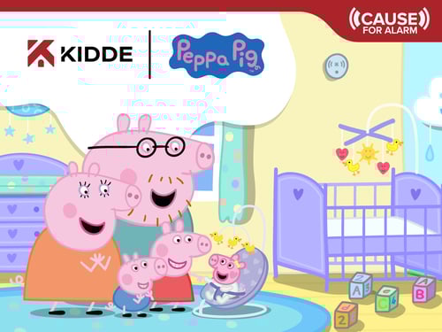 Peppa Pig and Kidde join together to help families make fire safety at home a priority.