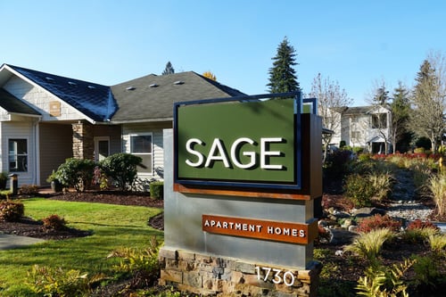 Sage- Exterior sign